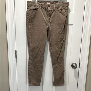 J. Crew Tan skinny Stretch Corduroys 31